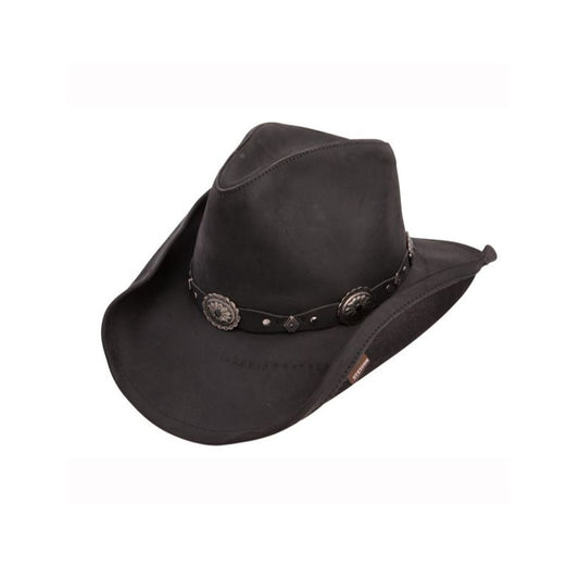 Stetson Hat Black Leather Roxbury