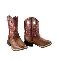 Twister Toddler's Luca Brown and Red Western Boot