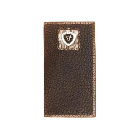 Ariat Men’s Rodeo Wallet – Calf Hair Rodeo Brown Wallet