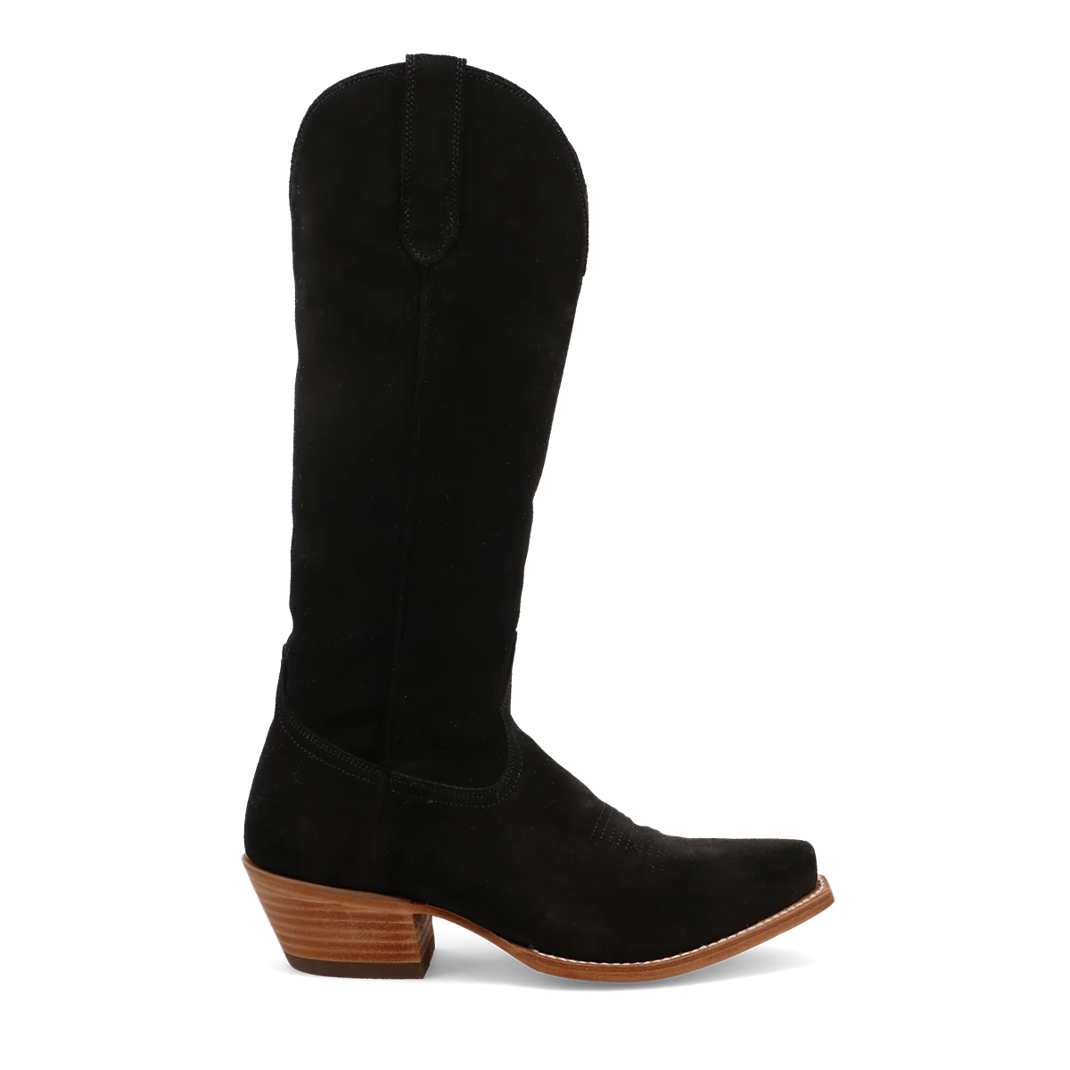 Black Star Women's Black Suede Boots