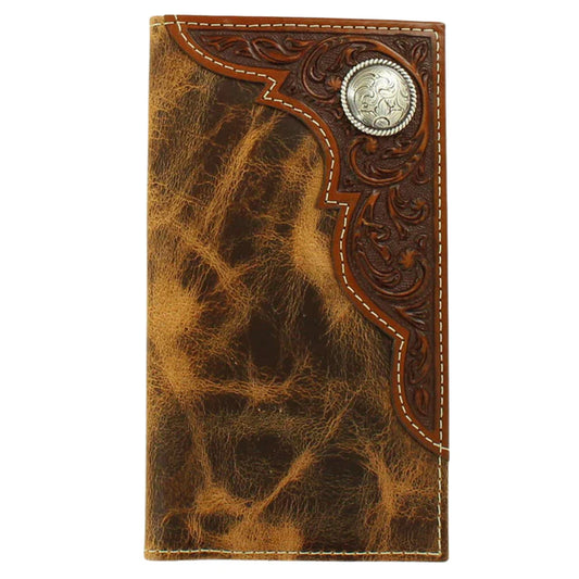 Ariat Distressed Brown Rodeo Wallet