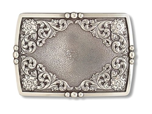 Ariat Buckle Rectangle Floral Engraved