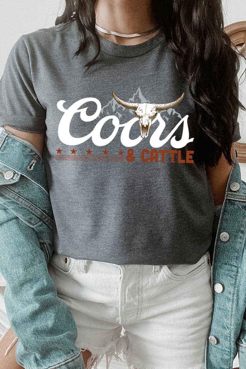 Colorbear T-Shirt Coors & Cattle Unisex Dark Grey Heather