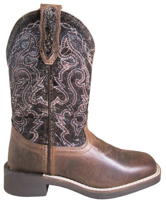 Smoky Mountain Boots Youth Odessa Brown Oil Distressed Vintage Brown
