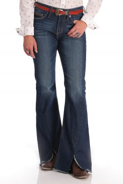 Cruel Denim Women's Hannah Flare Leg - Dark Stonewash Jean