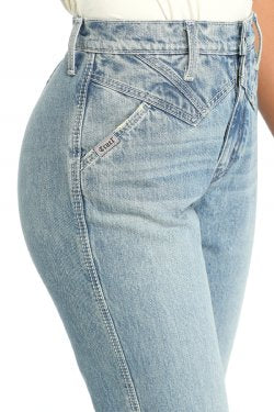 Cruel Denim Women's Quinn Bareback Tapered Jeans - Light Stone