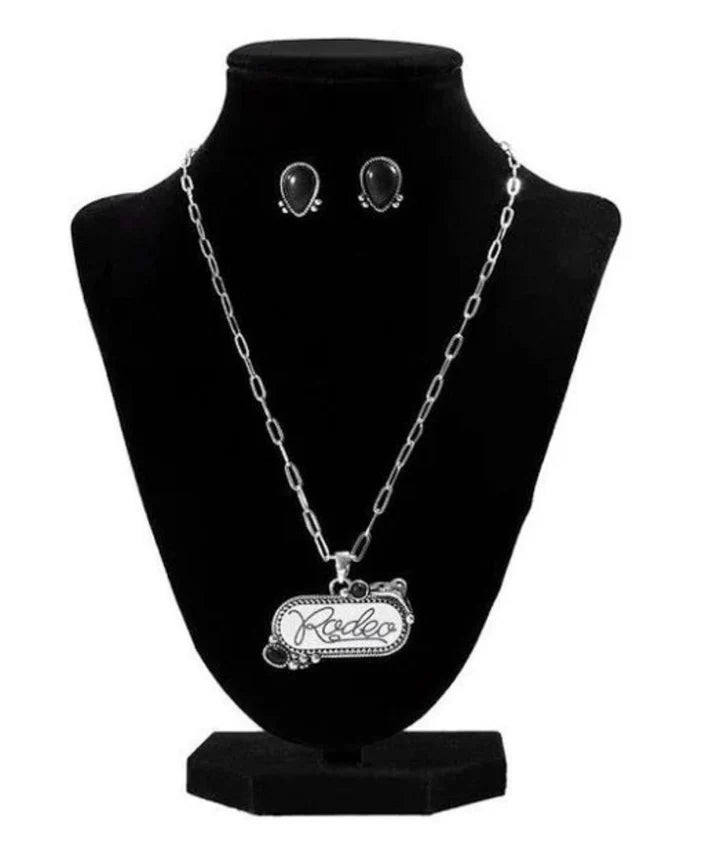Silver Strike Rodeo Jewelry Set