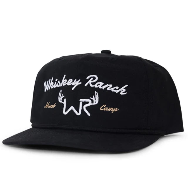 Whiskey Bent Deer Camp Dri-Fit Black Ball Cap