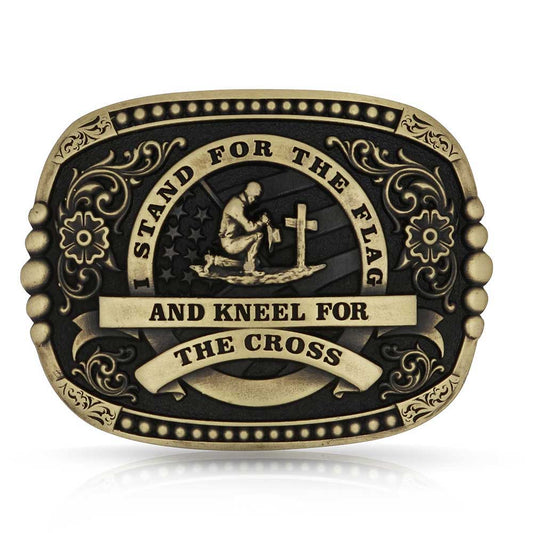 Montana Silversmiths Kneel For The Cross Buckle