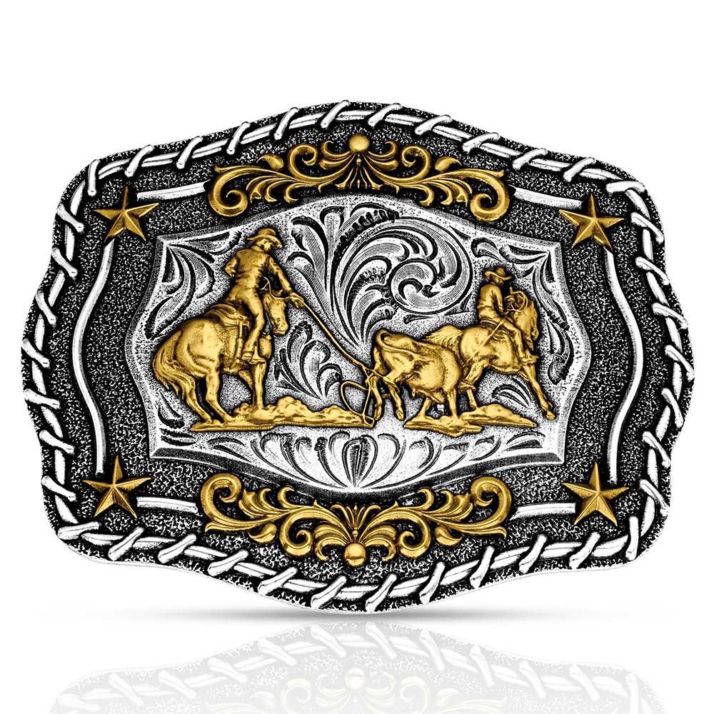 Montana Silversmiths Attitude The Roundup Team Roper Buckle