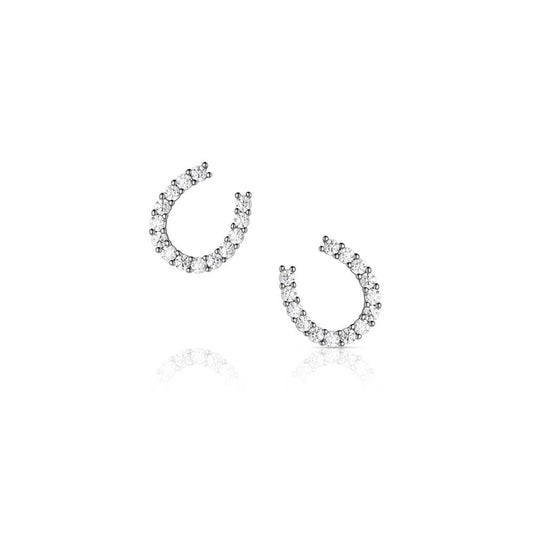 Montana Silversmith Silver Horseshoe Earrings