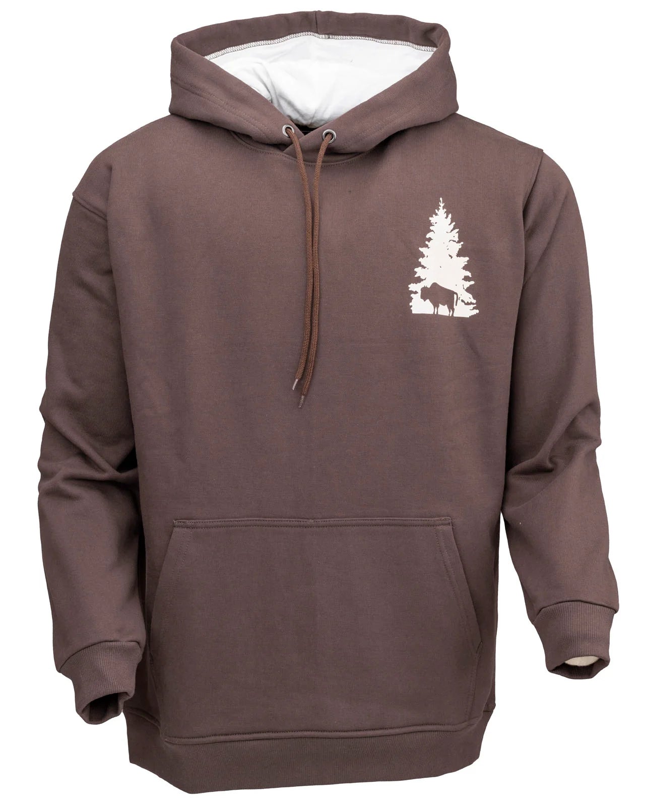 Outback Trading Company Men's Wayne Buffalo Brown Hoodie