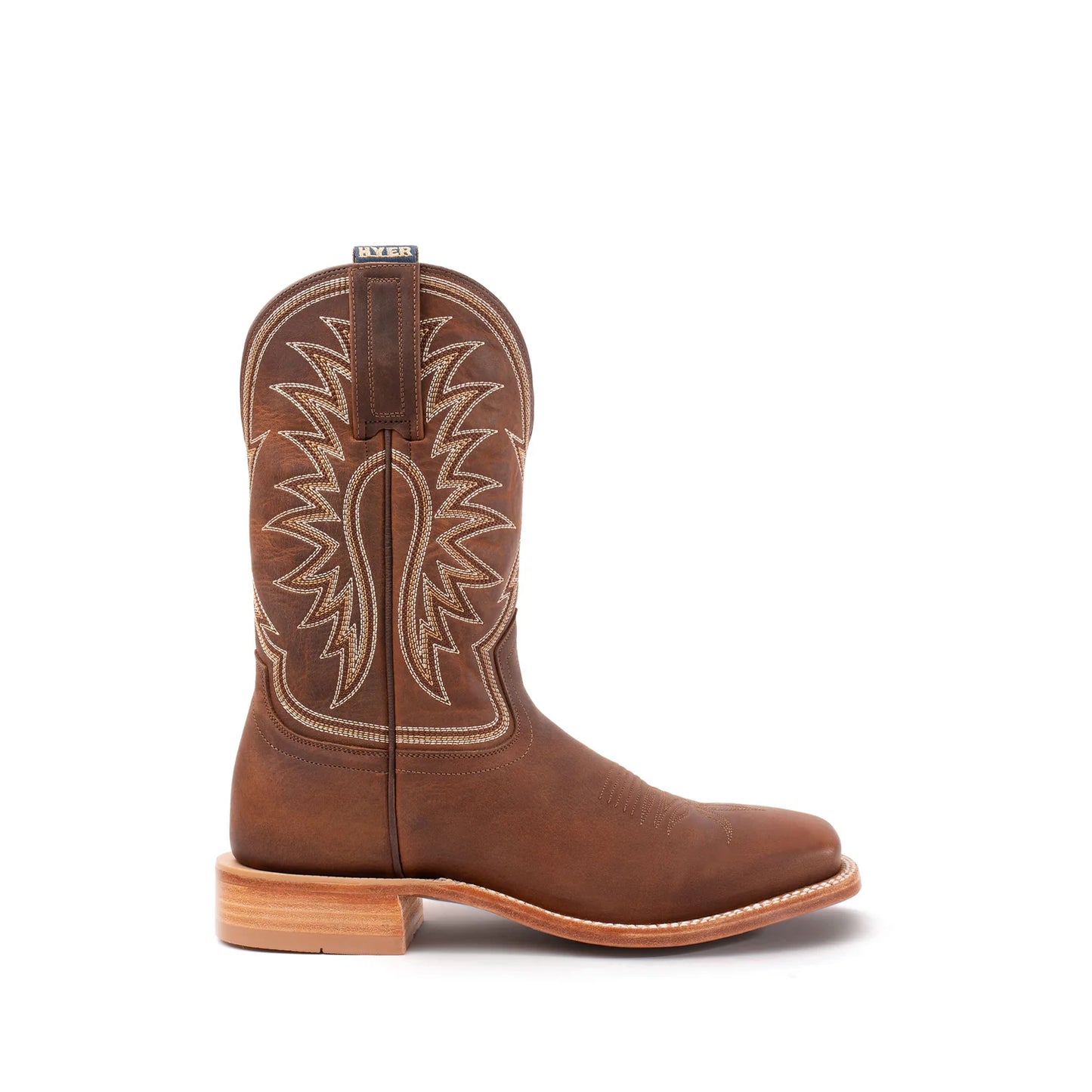 Hyer Men's Boots "Le Roy" Brown Square Toe Boots