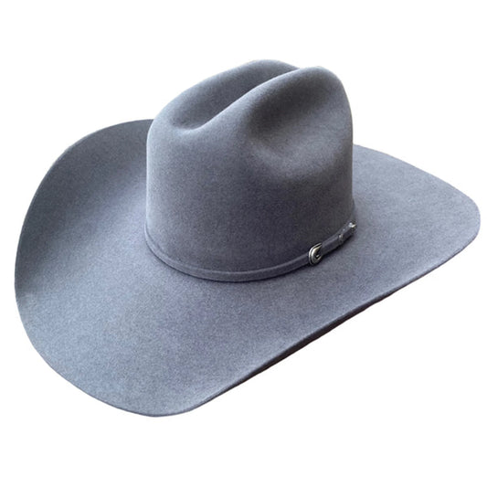 Rodeo King 5X Slate 4 1/4" Brim Top Hand Felt Cowboy Hat