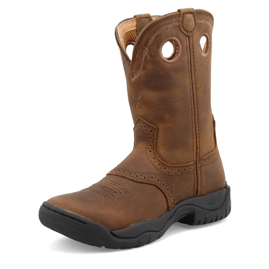 Twisted X Women's Round Toe Brown Work Boots