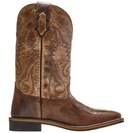 Smoky Mountain Boots Women's Brown Wax/Brown Marble Leather Cowboy Boots