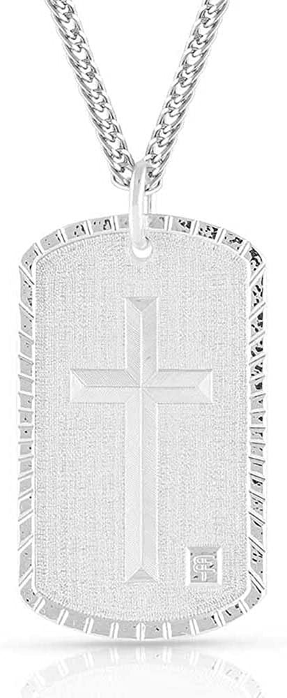 Montana Silversmiths God's Soldier Warrior Collections Dog Tag Necklace