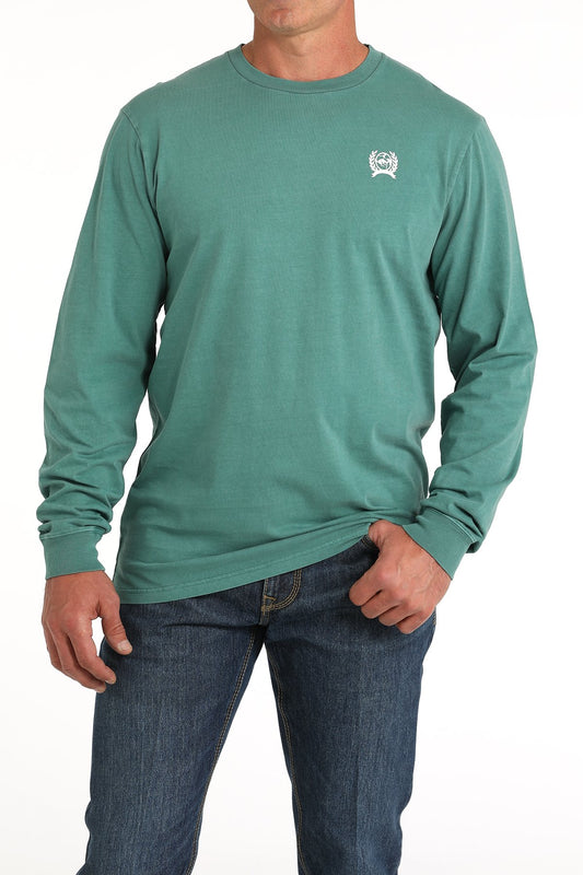 Cinch Men's Long Sleeve T-Shirt Green