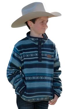 Cinch Children's Southwestern Print Polar Fleece Pullover