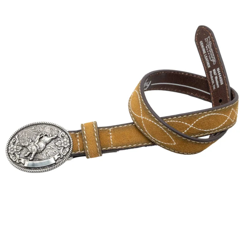 Nocona Boy’s 3/4 Boot Stitch Tan Roughout Belt