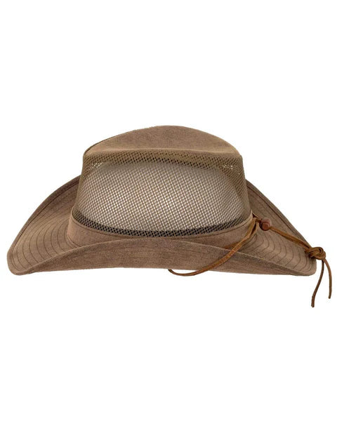 Outback Trading Hat Knotting Hill with Mesh Brown