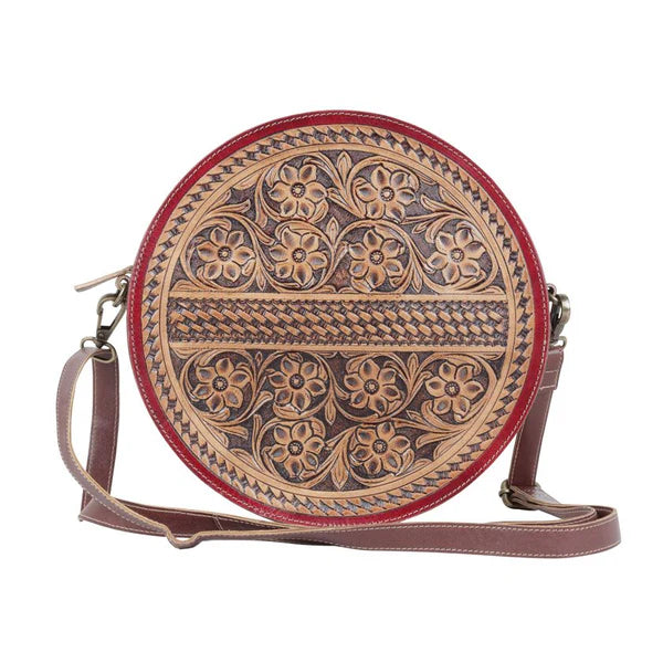 Myra Bags Sempiternal Brown Round Bag