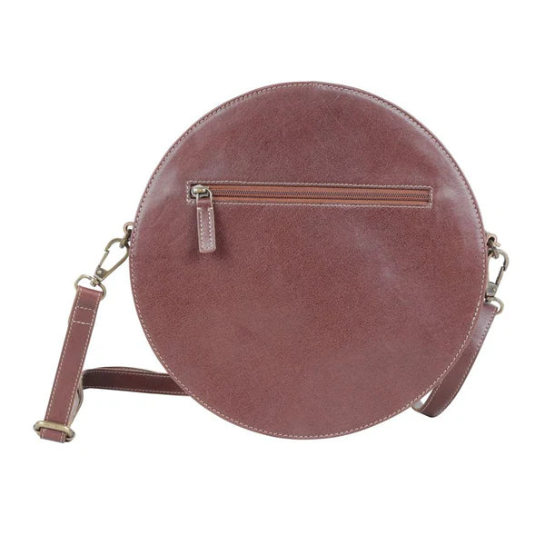 Myra Bags Sempiternal Brown Round Bag