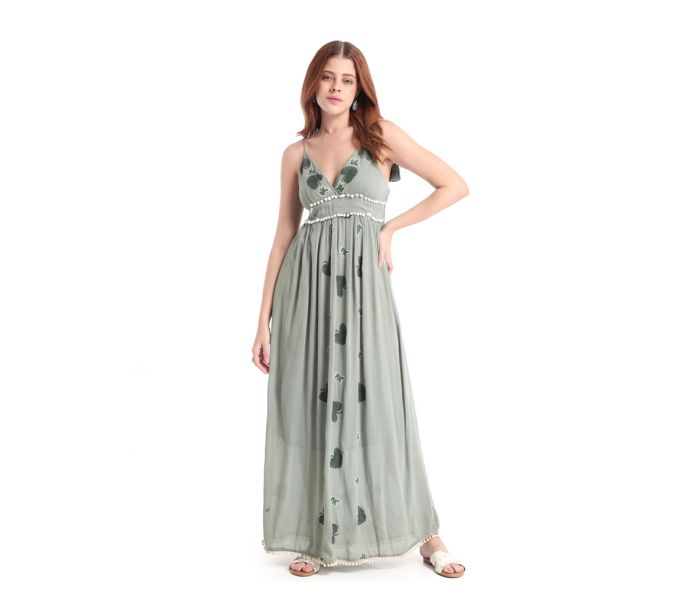 Myra Women's Scopio Dress in Sage Green