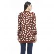 Nora Animal Print Cardigan in Russet