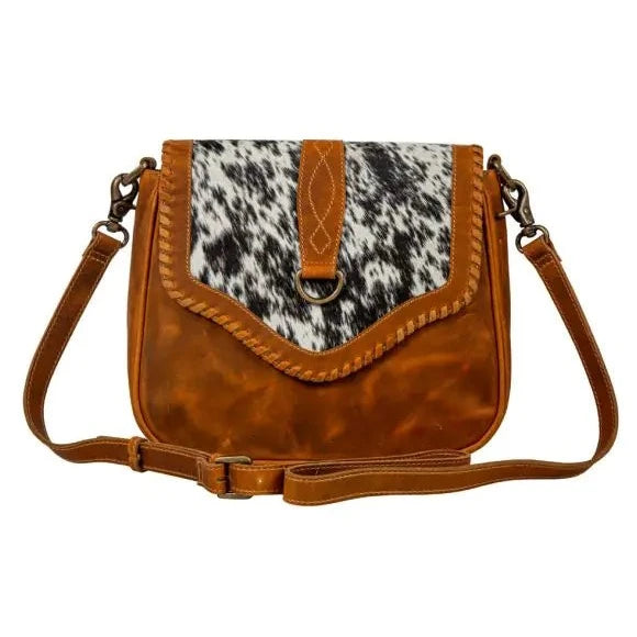 Myra Bags The Tyson Trail Leather Hair-on Bag