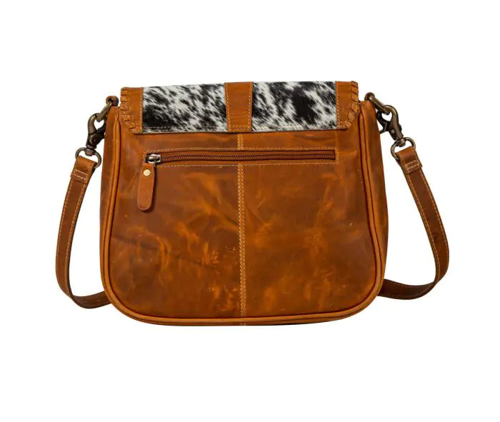 Myra Bags The Tyson Trail Leather Hair-on Bag