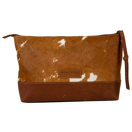 Myra Bags Jacksbarrow Pass Leather Hairon Bag in Brown