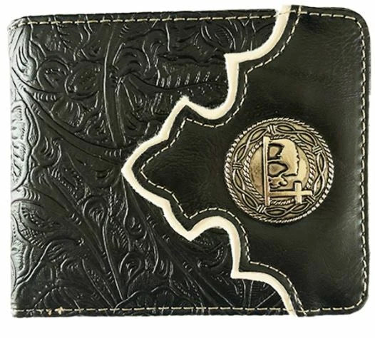 SS Collection Cowboy Prayer Black Bifold Wallet