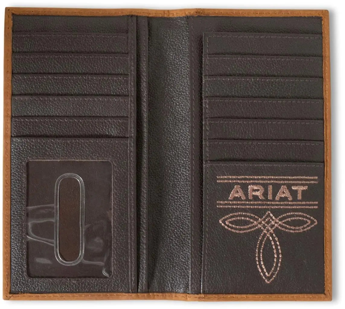 Ariat Light Brown Southwest Rodeo Wallet