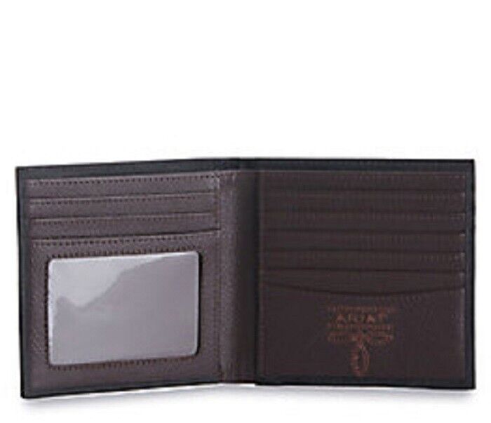 Ariat Men's Embossed Logo Black Bifold Wallet