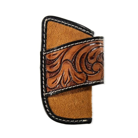 Nocona Knife Sheath Horizontal Leather Brown