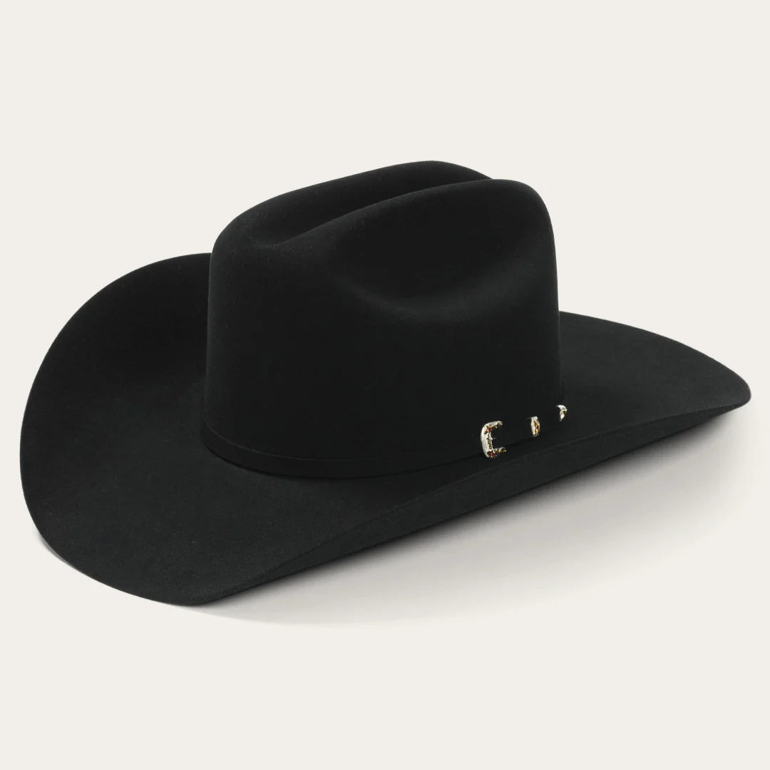 Stetson El Patron 30X Premier Black Cowboy Felt Hat