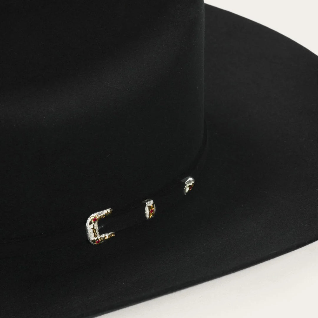 Stetson El Patron 30X Premier Black Cowboy Felt Hat