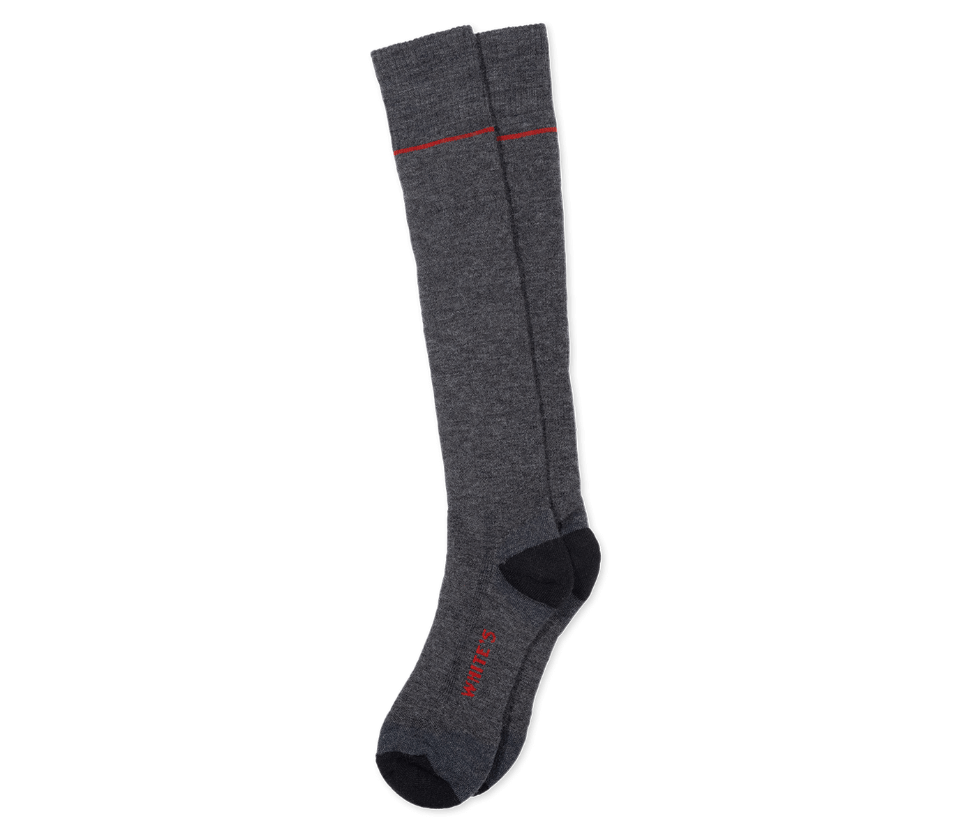 White's Wool Boot Socks - Charcoal Over the Calf