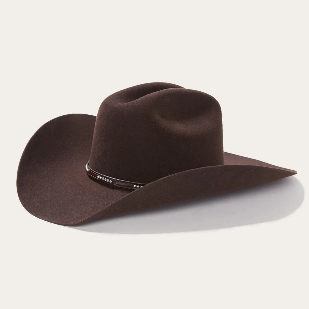 Stetson 4X Llano Wool Cowboy Hat in Chocolate