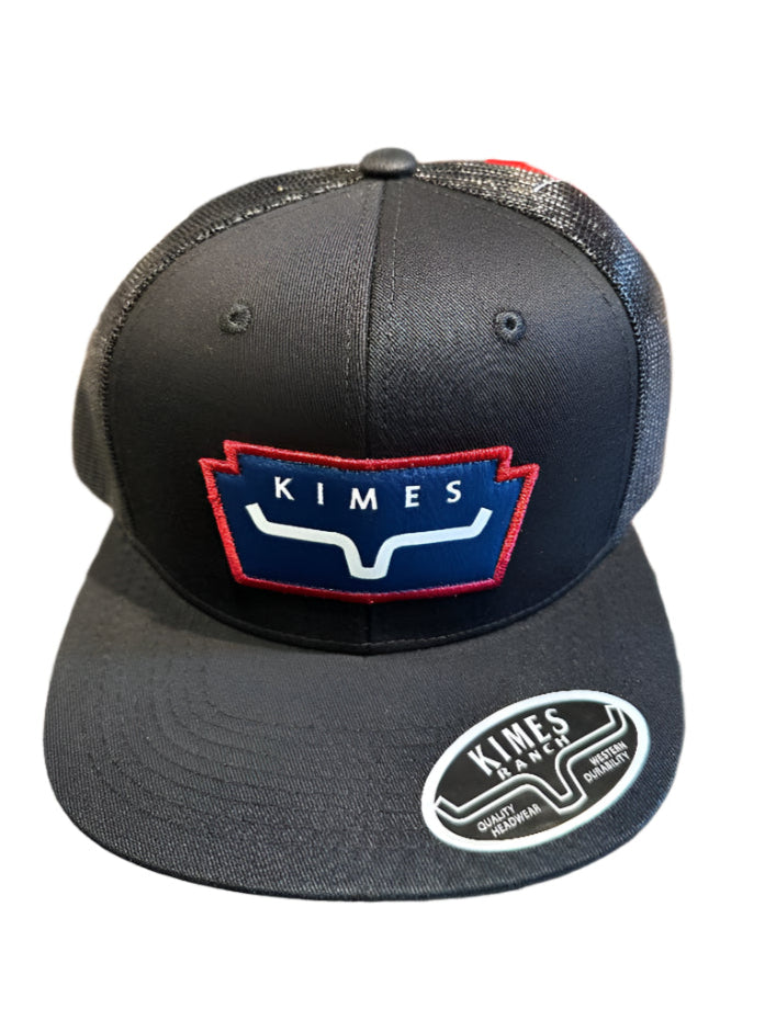 Kimes Ranch Ball Cap - Texola Black with Kimes Logo Patch