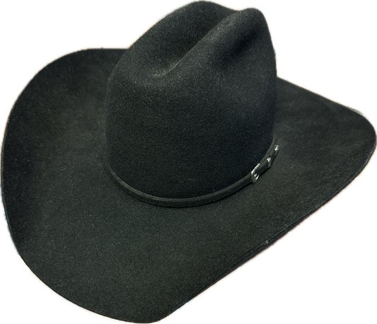 Rodeo King 3X Black Felt Cowboy Hat