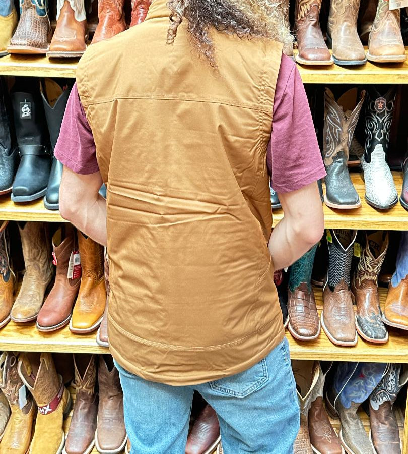 Cinch Men's Brown Canvas Water Resistant Vest