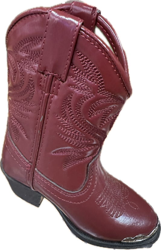 Smoky Mountain Children's Red Boots with Boot Tips