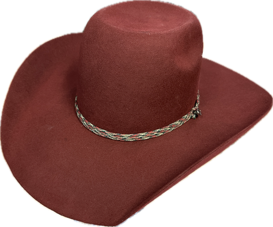 Hooey by Resistol Felt Hat Bronc Burgundy