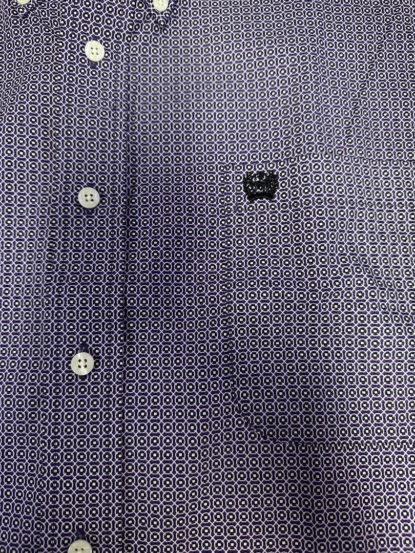 Cinch Men's Long Sleeve Western Shirt - Geometric Print Purple & White