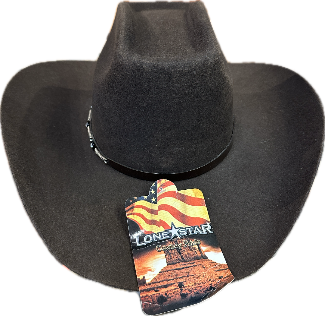 Lone Star Chocolate Felt Hat