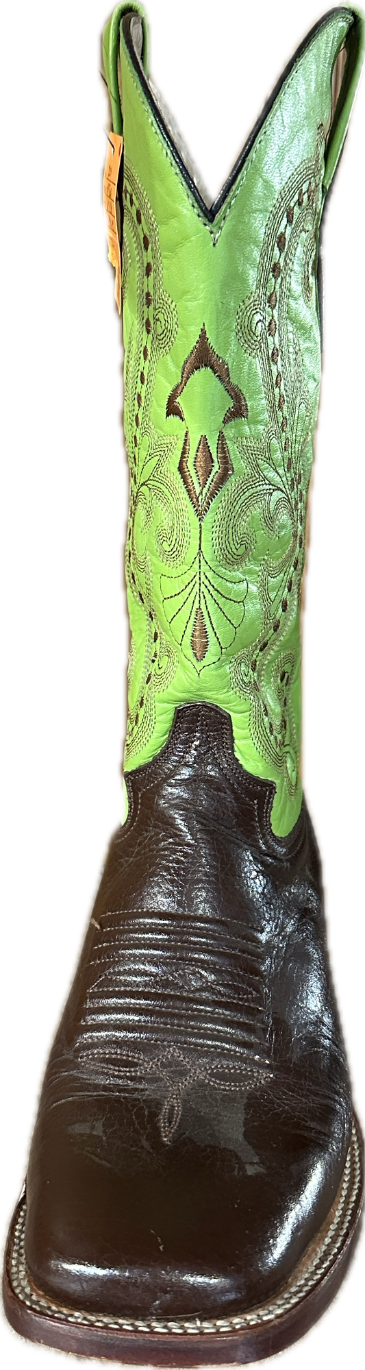 Ferrini Women's Square Toe Brown & Green Boots