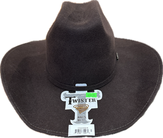 Twister Felt Hat Chocolate Crush