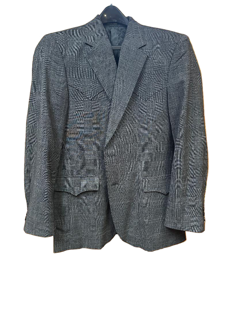 Circle S Blazer Sport Coat - Lubbock Grey and Black